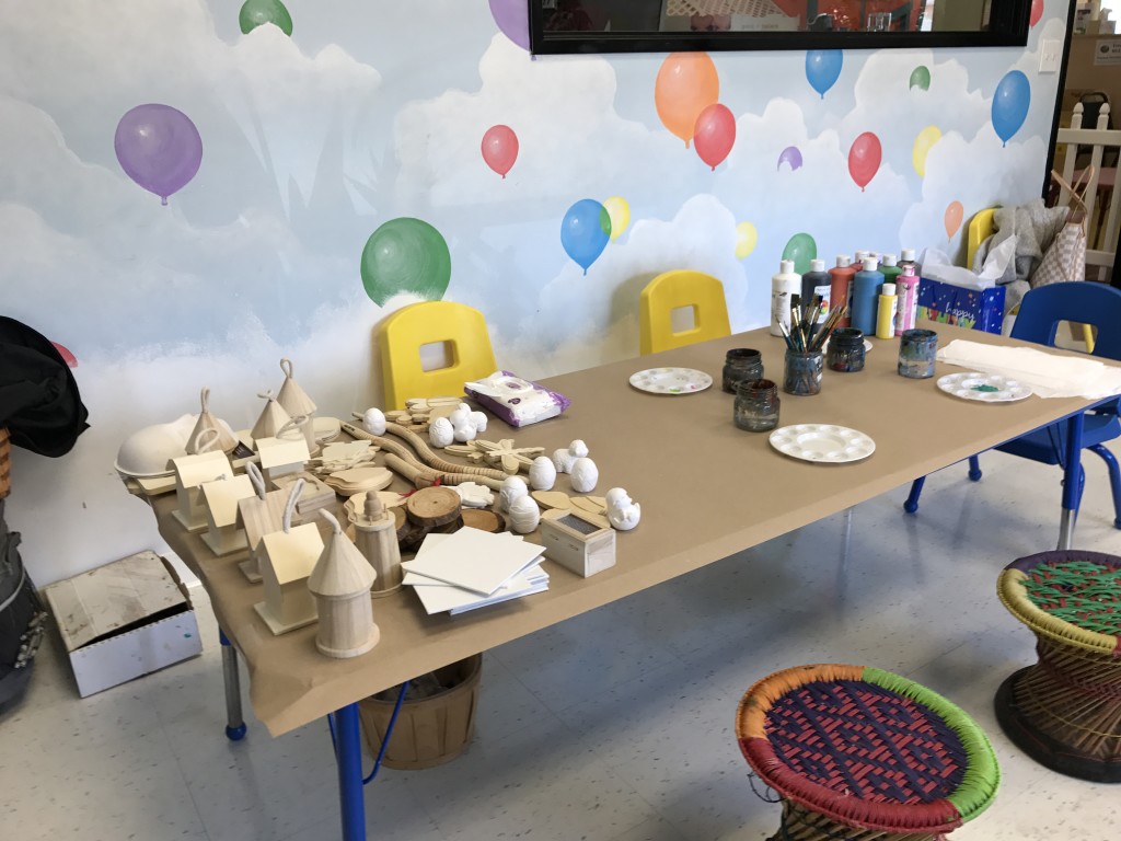 Toddler Art Birthday Party Ideas, wood crafts