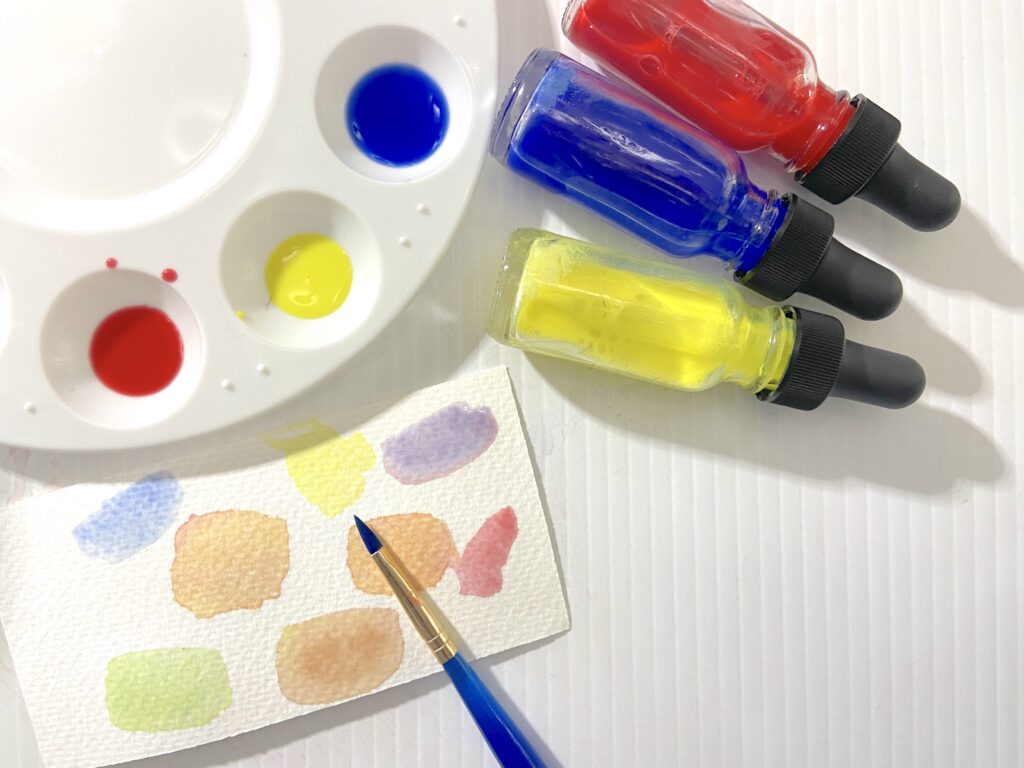 Color Theory Art Lesson Plans For Children, primary glass droppers 