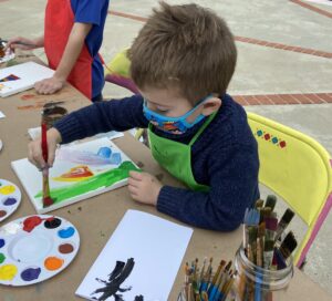 How To Talk To Your Child About Their Artworks Positively & Artfully, child painting