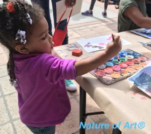 Process Art Making For Kids, girl painting