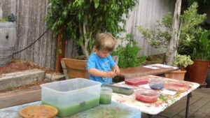 Kids Art Supplies | Use Only Non Toxic boy playing with paint